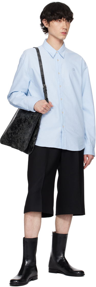 Skjorte Acne Studios Acne Studios Button-Up Shirt Blå | CB0096-, 3
