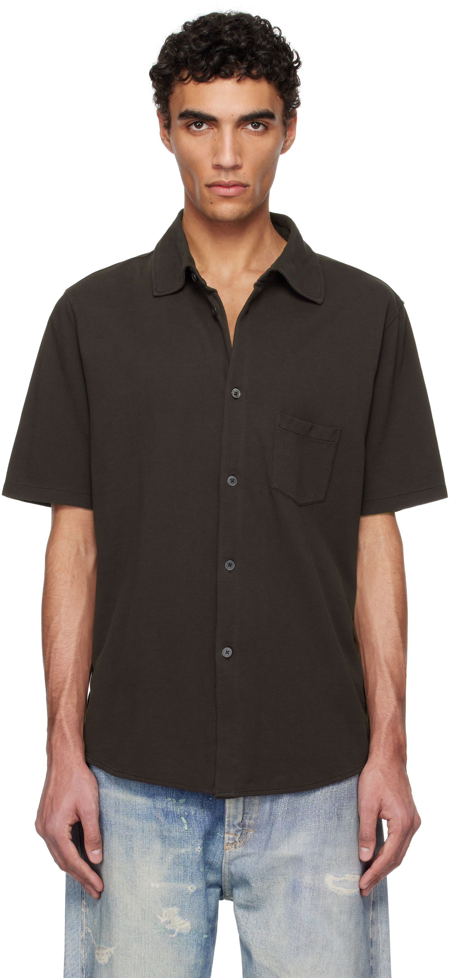 Skjorte OUR LEGACY Our Legacy Analog Short Sleeve Shirt Brun | M2256AD, 0