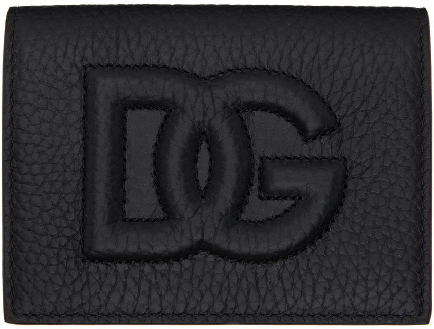 Tegnebog Dolce & Gabbana Logo Leather Card Holder Sort | BP1643AT489, 0