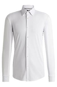 Slim Fit Performance-Stretch Jersey Shirt