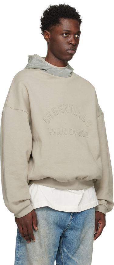 Sweatshirt Fear of God Essentials Nylon Fleece Hoodie Grå | 202SP244315F, 1