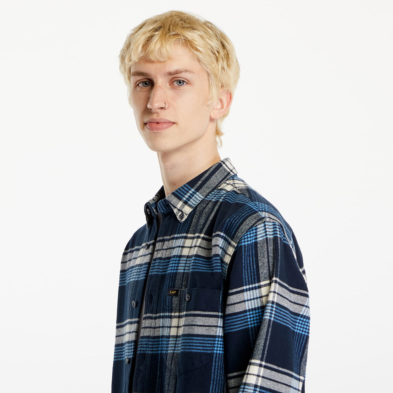 Skjorte Lee Shirt Riveted Shirt Inky Blue Blå | 112355754, 1