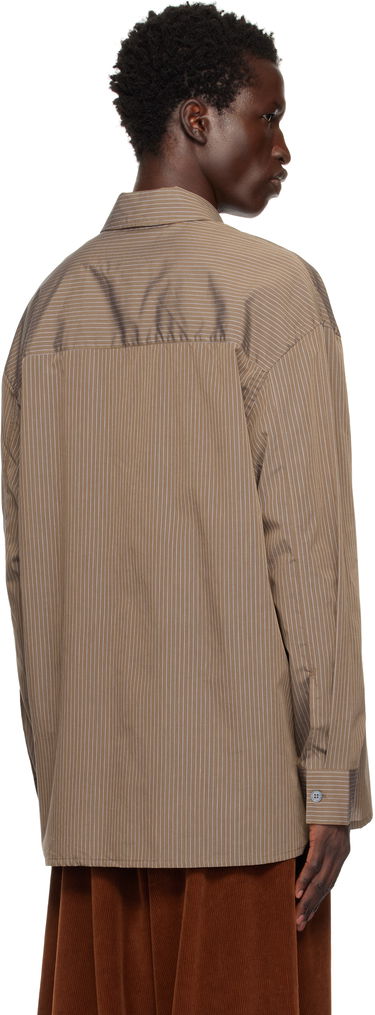Skjorte Studio Nicholson Studio Nicholson Pinstripe Shirt Brun | STRIKE SNM - 1164, 2