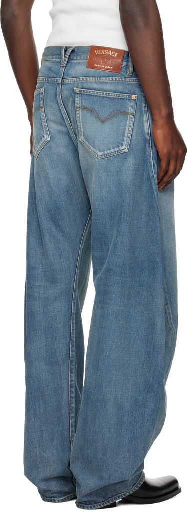 Jeans Versace Versace Baggy Twisted Jeans Blå | 1019900_1A14295, 2