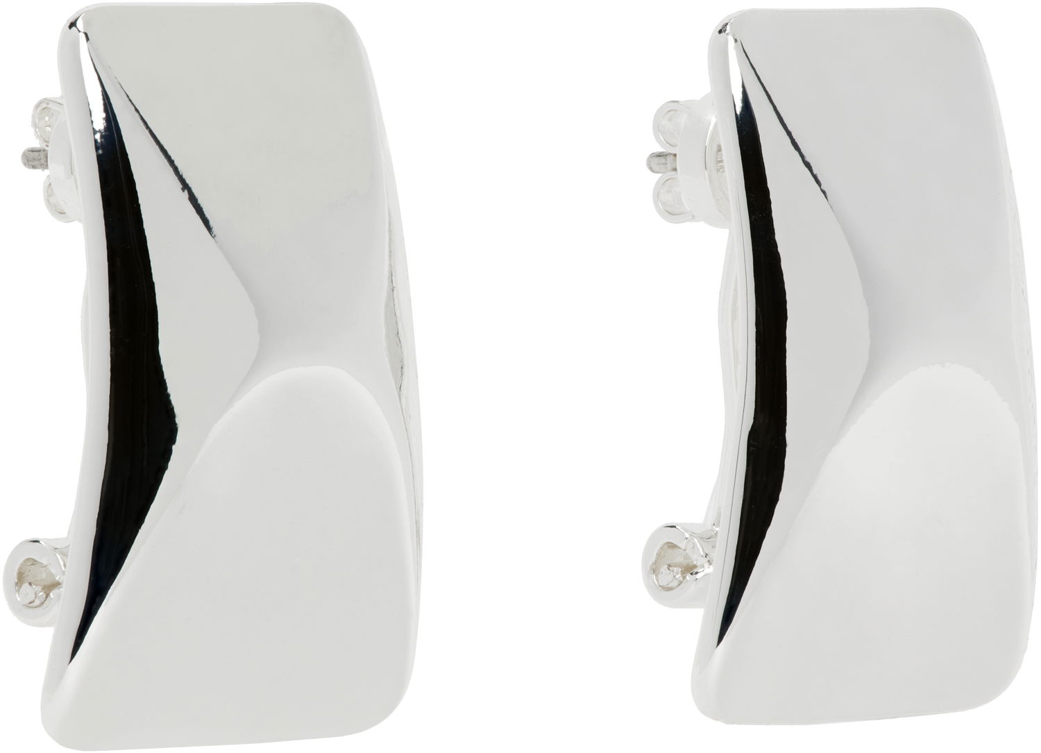 Øreringe Anine Bing ANINE BING Curved Rectangle Earrings Metalisk | A-15-10734-SLV1, 1