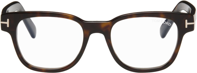 Solbriller Tom Ford Tom Ford Square Blue Block Glasses Brun | FT5977-B_50052