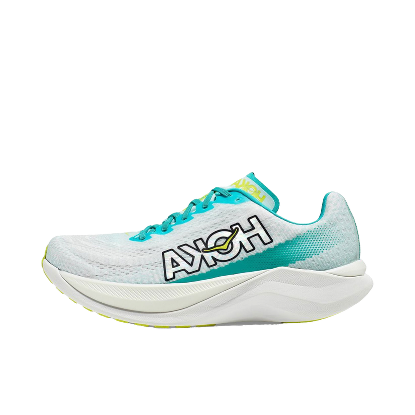 Løbe Hoka One One Mach X White Blue Blå | 1141450-WBGL