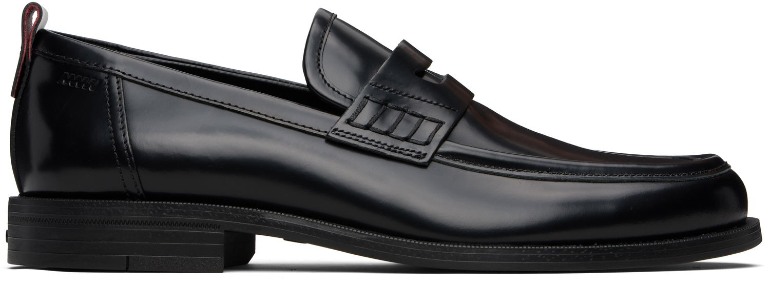 Sneakers og sko BOSS HUGO Leather Loafers with Rubber Sole Sort | 50548591, 0