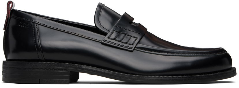 Sneakers og sko BOSS HUGO Leather Loafers with Rubber Sole Sort | 50548591