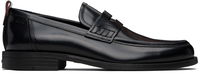 HUGO Leather Loafers with Rubber Sole