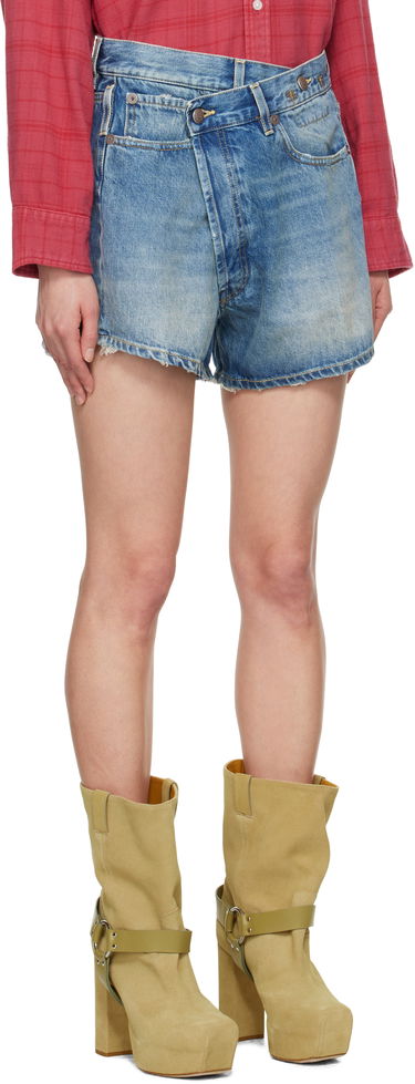 Shorts R13 R13 Loose Crossover Denim Shorts Blå | R13W6055-969C, 1