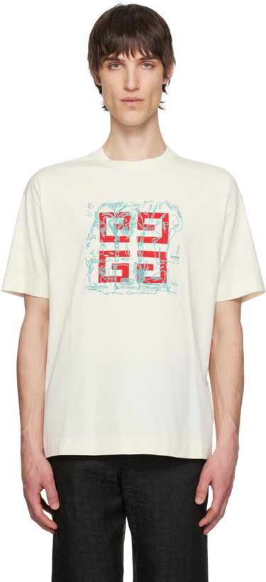 T-shirt Givenchy Givenchy 4G Regular Fit T-Shirt Hvid | BM71MG3YQD105, 0