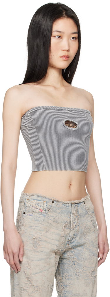Crop top Diesel M-Clarksville-R Tube Top Grå | A16270 0DBDI, 1