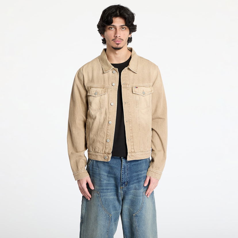Jakke Tommy Hilfiger Tommy Jeans Ryan Regular Trucker Denim Jacket Beige | DM0DM21857 1CE