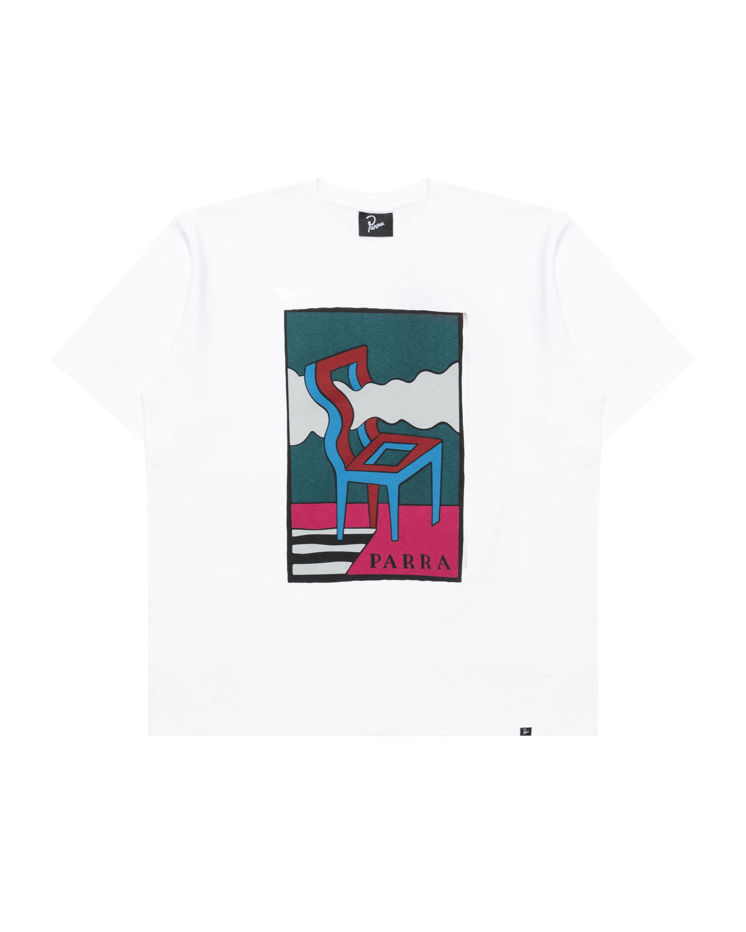 T-shirt By Parra Parra Smoke Chair Graphic T-Shirt Hvid | 53500, 0