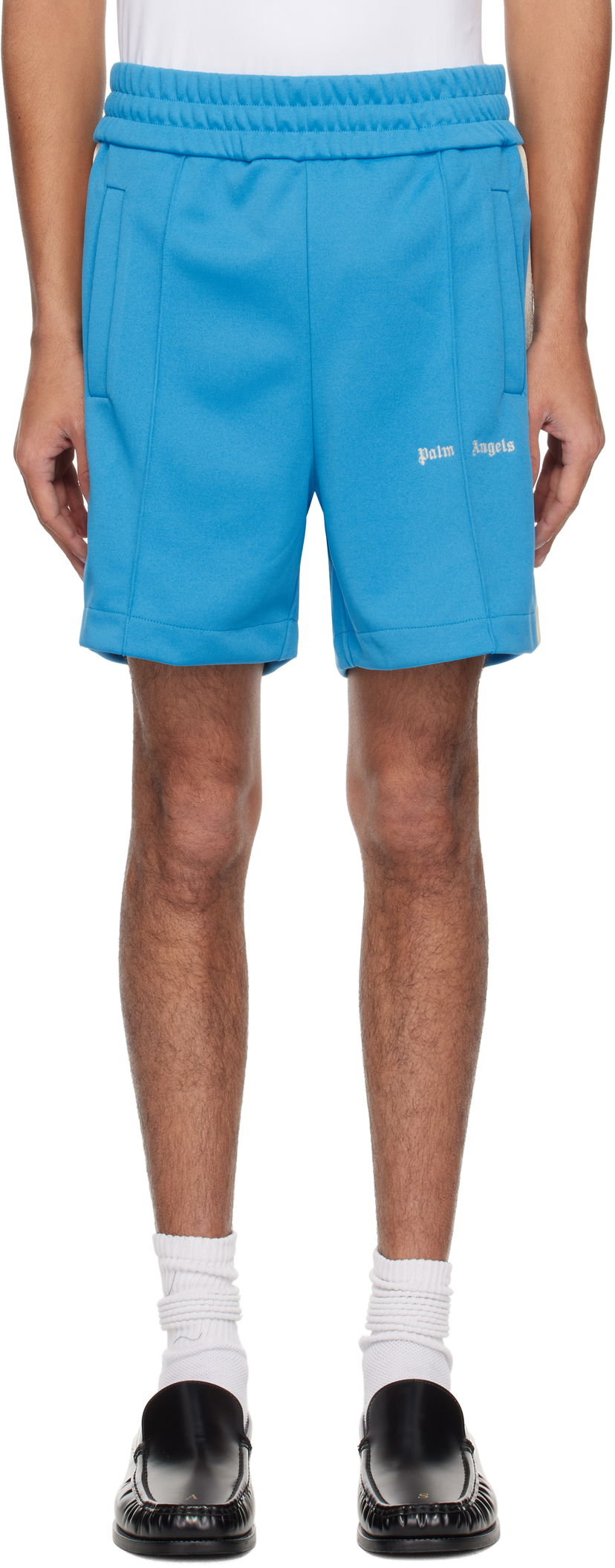 Shorts Palm Angels Palm Angels Classic Logo Track Shorts Blå | PMCL004S25FAB0014003