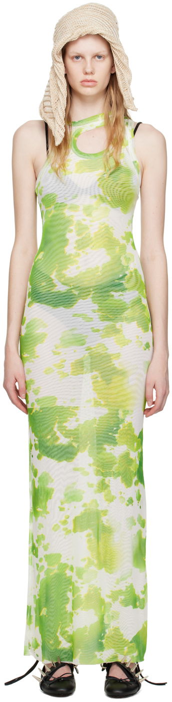 Kjole Ottolinger Ottolinger Exclusive Tie-Dye Maxi Dress Grøn | 100717