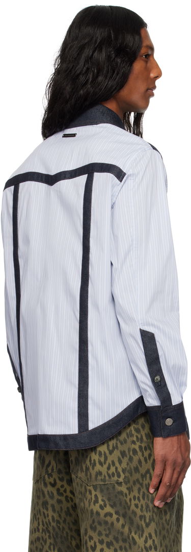 Skjorte Andersson Bell Andersson Bell Denim & Stripe Shirt Blå | atb1274m, 2