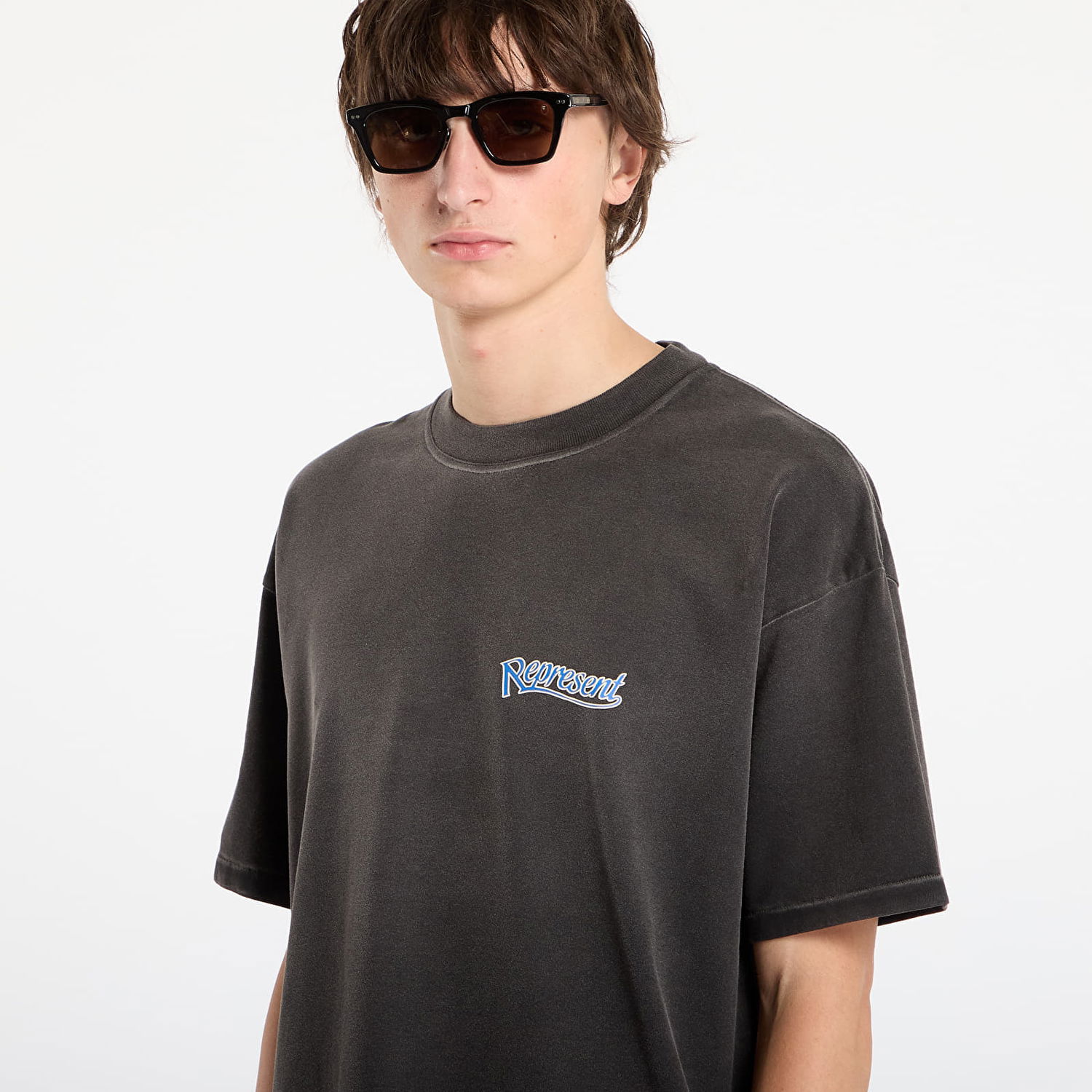T-shirt Represent Clo Showcasing Stained T-Shirt M Grå | MLM100175-04, 1