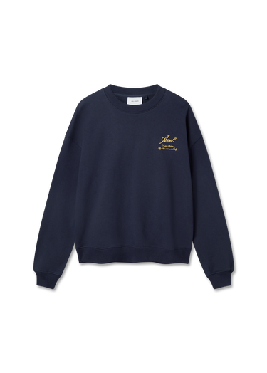 Sweatshirt AXEL ARIGATO Navy Blue Embroidered Sweatshirt Blå | A3000002, 0