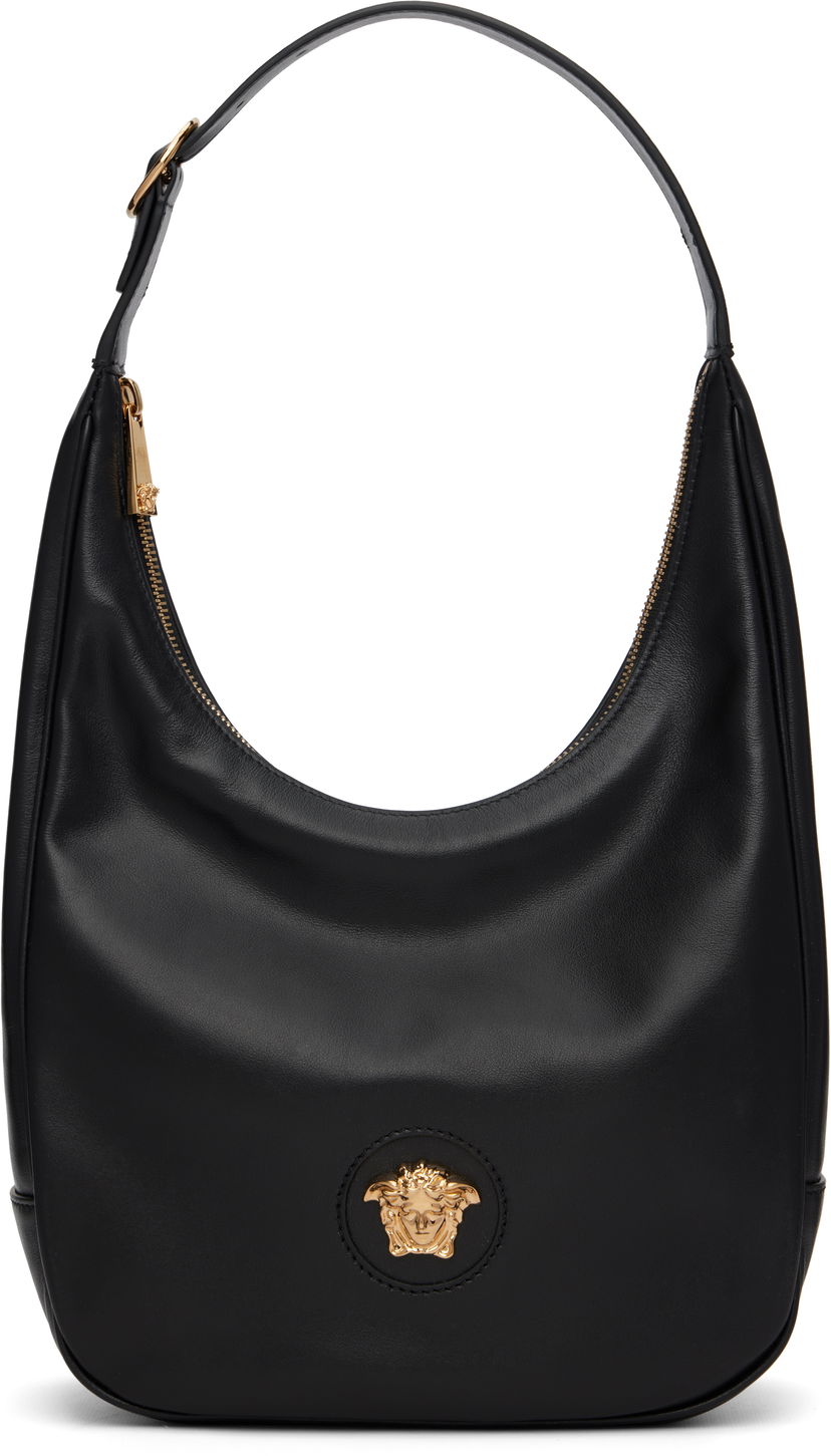 Skuldertaske Versace Versace 'La Medusa' Hobo Bag Sort | 1019176_1A14229_1B00V