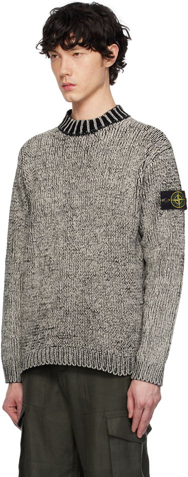 Sweater Stone Island Stone Island Crewneck Cotton Chenille Sweater Grå | K1S15 5100048 S00Z1, 3