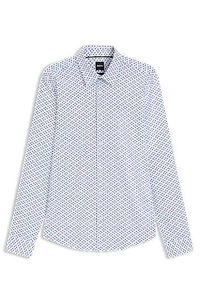 Slim Fit Performance-Stretch Printed Shirt