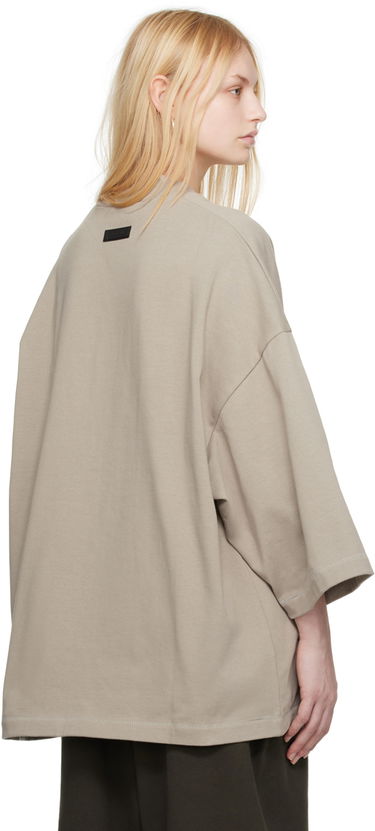 T-shirt Fear of God Essentials Heavy Jersey Football T-Shirt Beige | 125SP244105F, 2