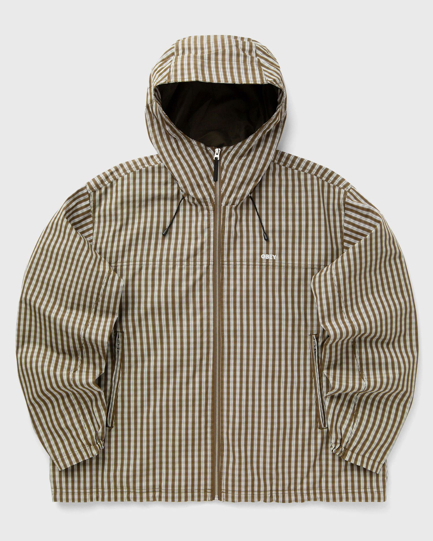 Jakke OBEY Vista Hooded Gingham Jacket Flerfarvet | 121800595-PDM, 1