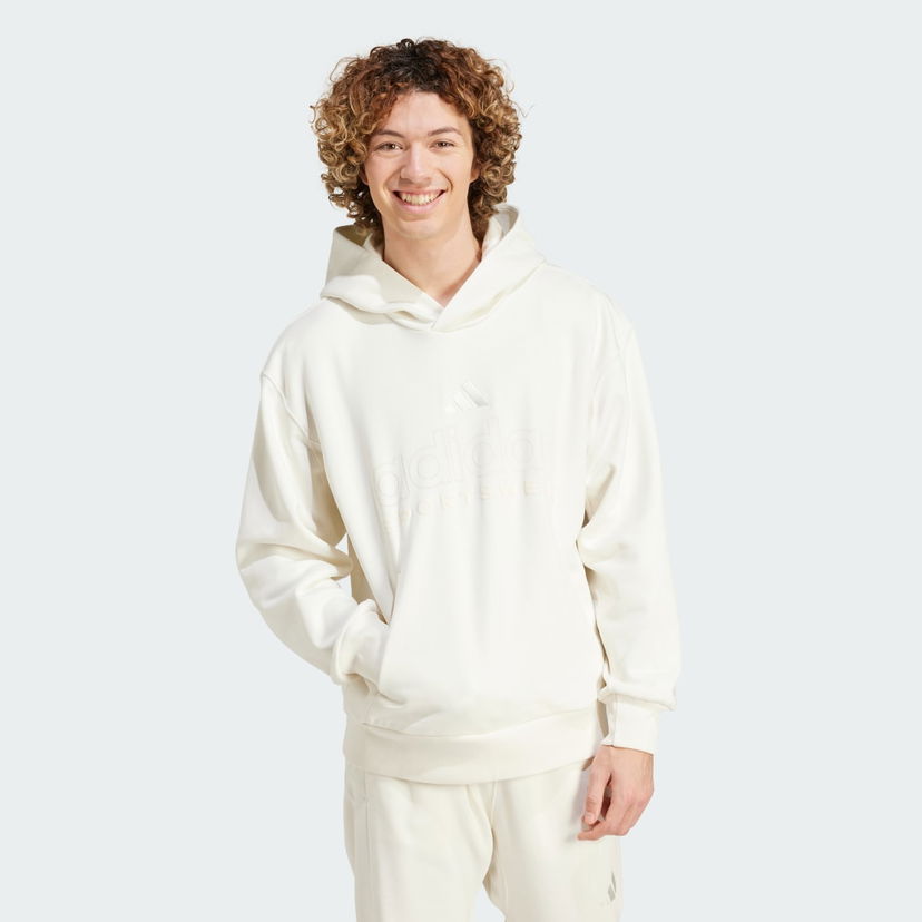 Sweatshirt adidas Performance Fleece Graphic Hoodie Hvid | IY6594