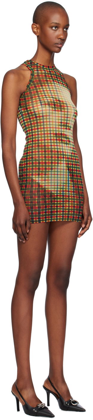 Kjole Jean Paul Gaultier Jean Paul Gaultier Tartan Face Print Mini Dress Flerfarvet | 24/31-F-RO273-T563-95105030, 1