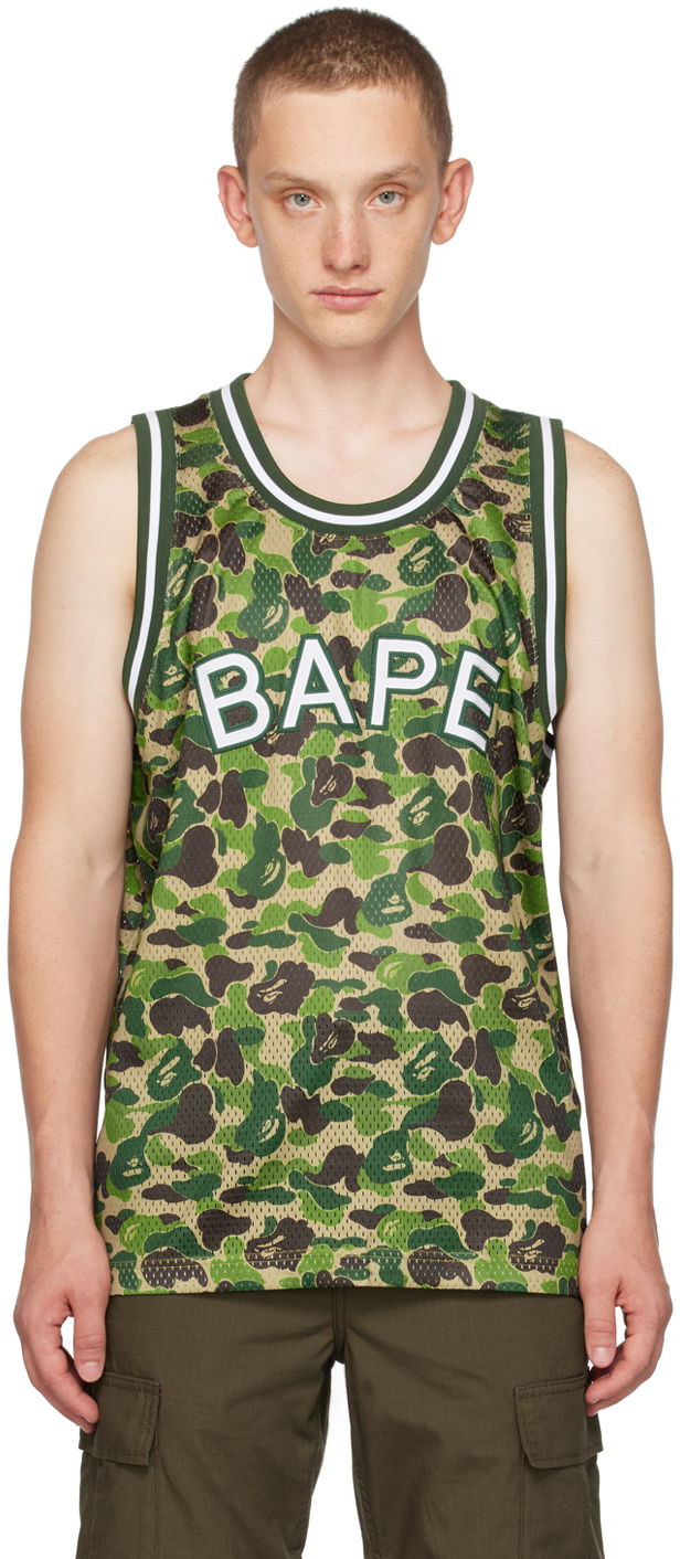 Tanktop BAPE ABC Camo Tank Top Grøn | 001VTJ801001M, 0