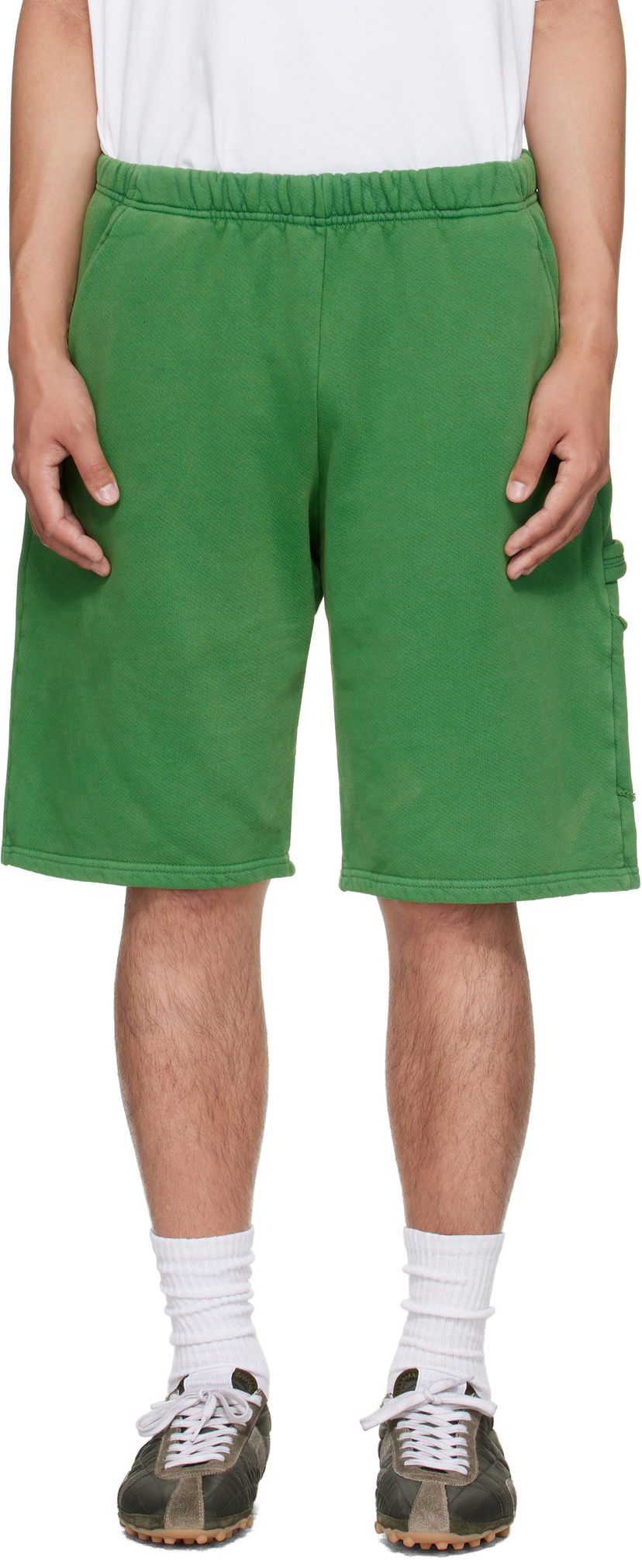 Shorts LES TIEN Les Tien Heavyweight Utility Shorts Grøn | CF-3100-PD