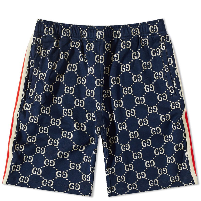 Shorts Gucci Jaquard Shorts Mørkeblå | 474632-X9V05-4245