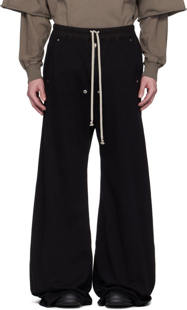 Joggingbukser Rick Owens Rick Owens DRKSHDW Hollywood Geth Belas Sweatpants Sort | DU01E3378 RIG, 0