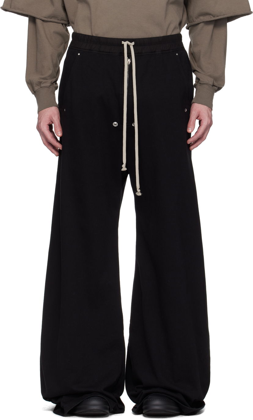 Joggingbukser Rick Owens Rick Owens DRKSHDW Hollywood Geth Belas Sweatpants Sort | DU01E3378 RIG