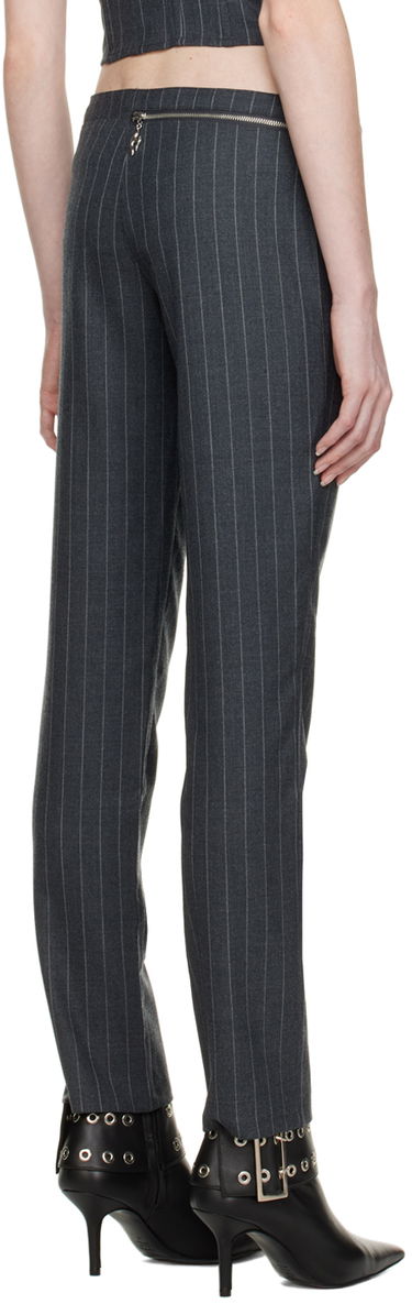 Bukser Miaou Miaou Hannah Jewett Edition Maeve Pinstripe Trousers Grå | 1030PSWBRI, 2