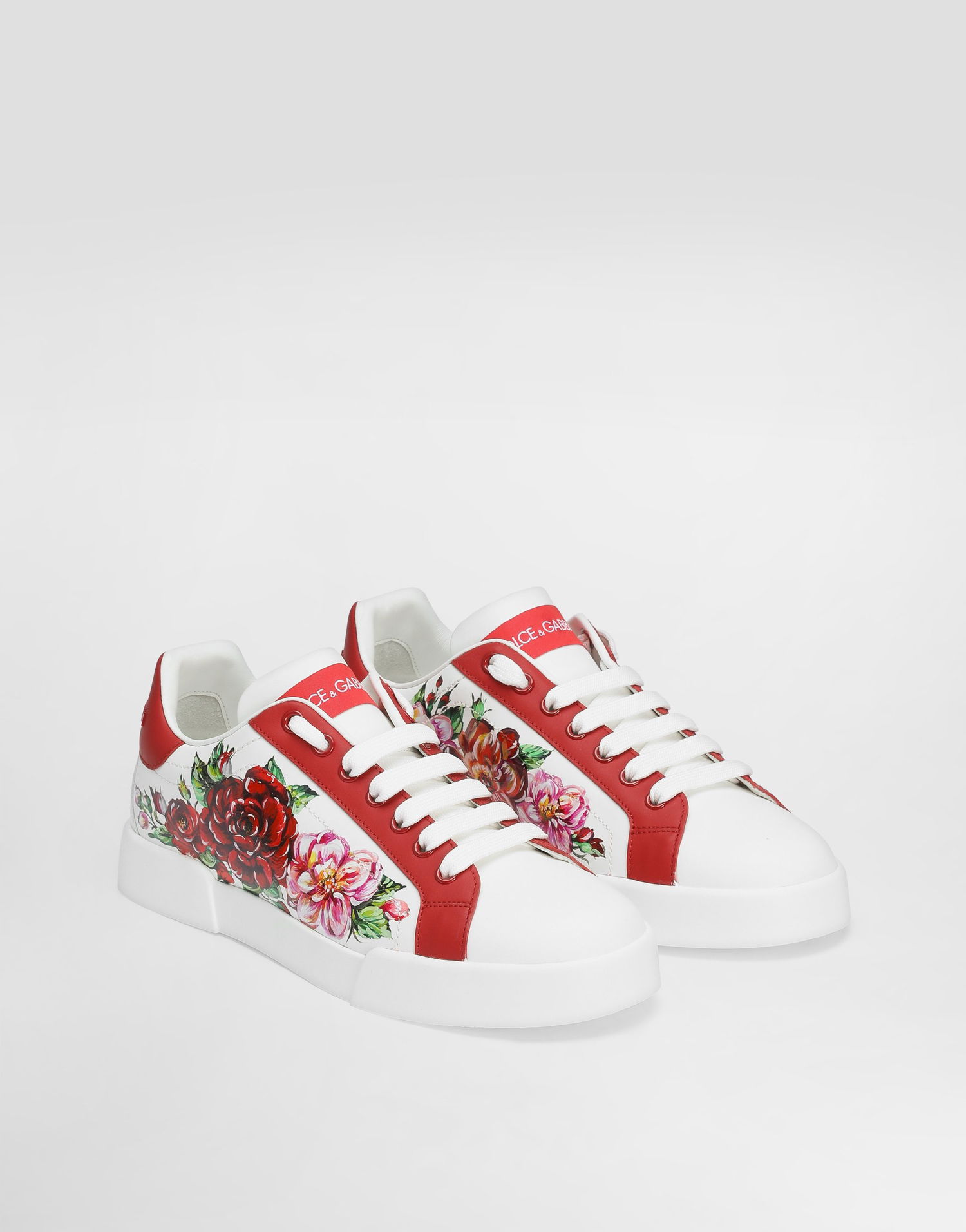 Sneakers og sko Dolce & Gabbana Dolce & Gabbana Portofino Print Hvid | CK2330AD773HA5PD, 1