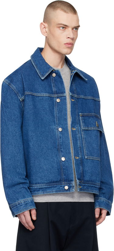 Jakke Studio Nicholson Studio Nicholson Petar Denim Jacket Blå | PETAR SNM-1079, 1