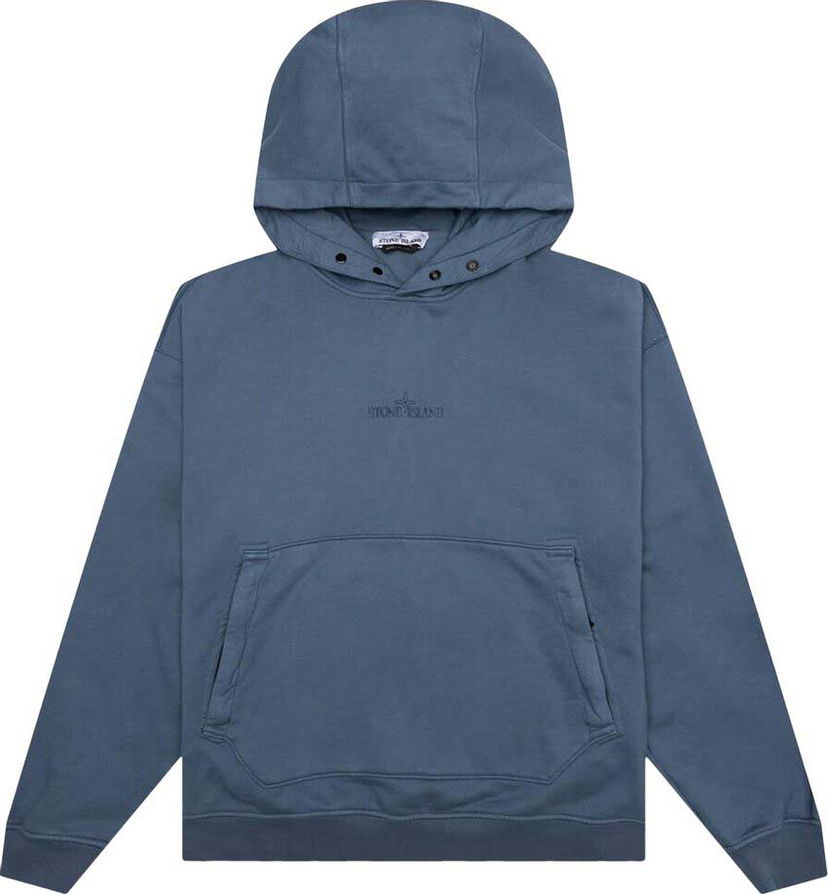 Sweatshirt Stone Island Hoodie Blå | 781562251 V0024