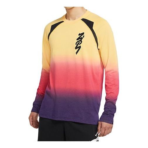 T-shirt Jordan Jordan Zion Dri-FIT Gradient Long Sleeve T-Shirt Flerfarvet | DH0589-587