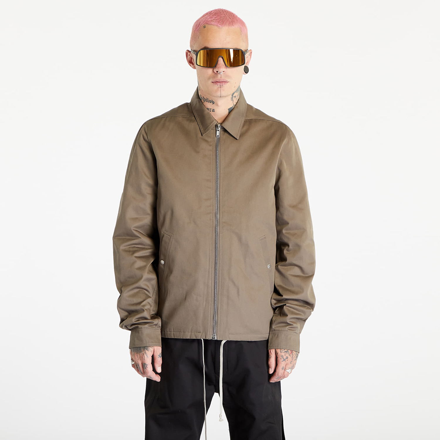Jakke Rick Owens Zipfront Jacket Beige | DU02C5783 TW 34, 0