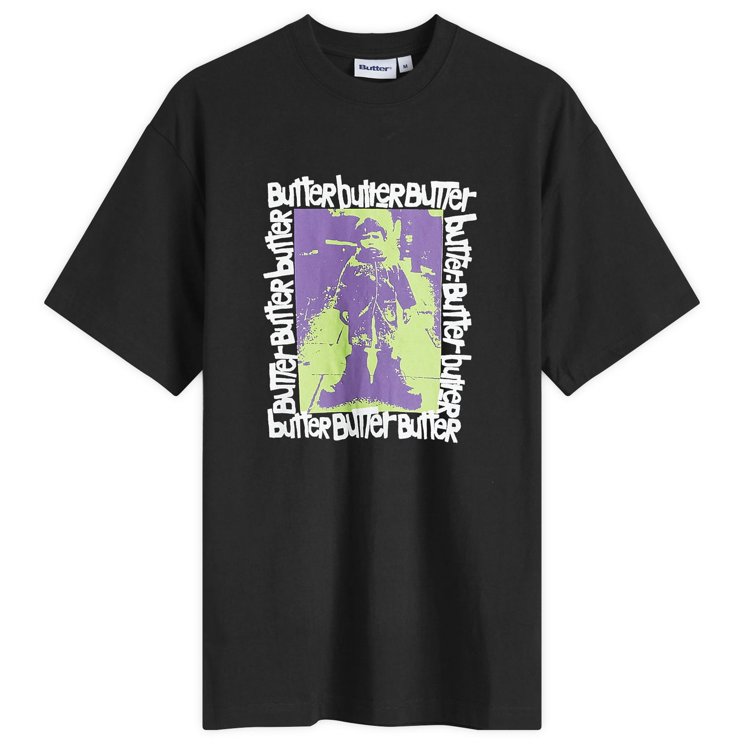 T-shirt Butter Goods Stolen Boots T-Shirt Sort | BG243106-BLK, 0