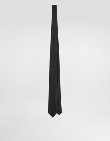 Tilbehør Dolce & Gabbana Dolce & Gabbana DG Logo Jacquard Tie Sort | GT149EFJ1JYN0000, 0