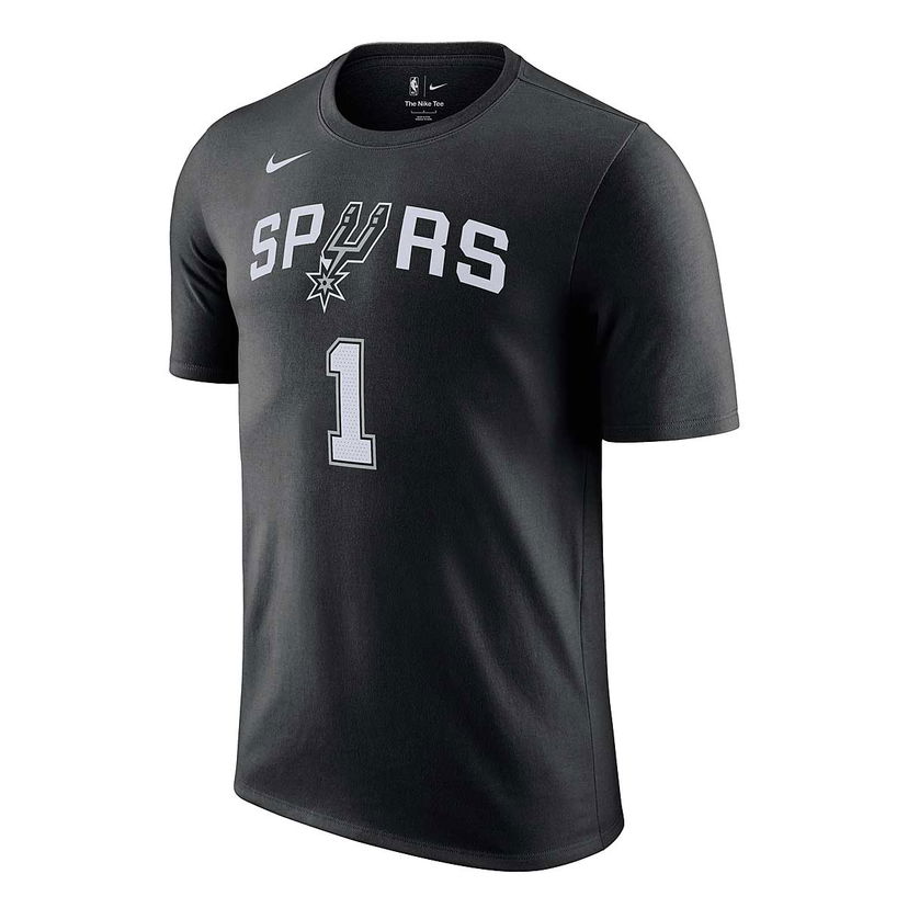 T-shirt Nike NBA SAN ANTONIO SPURS N&N T-SHIRT VICTOR WEMBANYANA Sort | DR6397-018