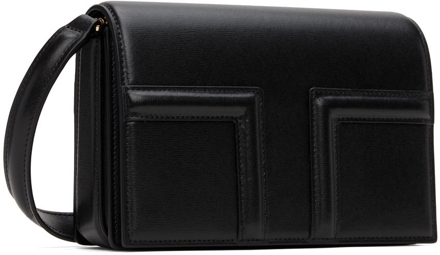 Skuldertaske TOTEME TOTEME Mini T-Flap Shoulder Bag Sort | 244-WAL0049-LE0025, 1