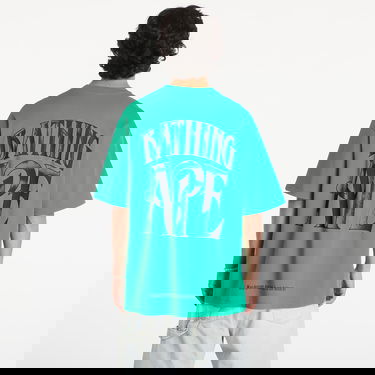 T-shirt BAPE A BATHING APE Screen Print Logo Relaxed Fit Short Sleeve Tee Green Grøn | 001TEK801347M GRN, 2