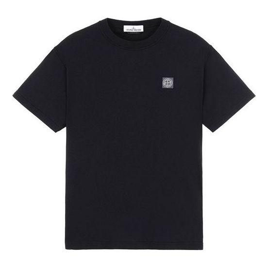 T-shirt Stone Island Logo Patch T-Shirt Sort | 741523757-V0029, 0