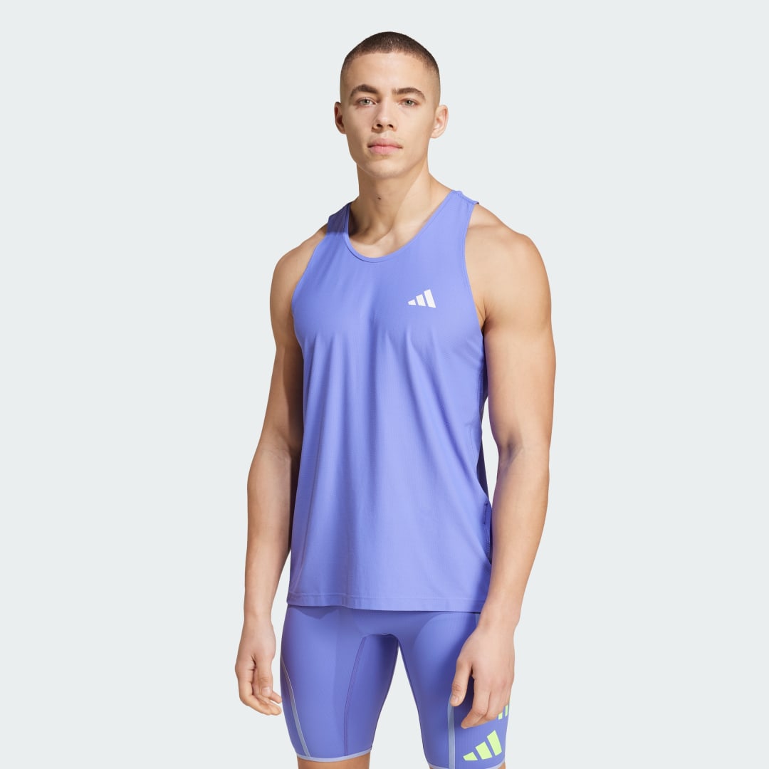 Tanktop adidas Performance Own the Run Lilla | IV5439, 1