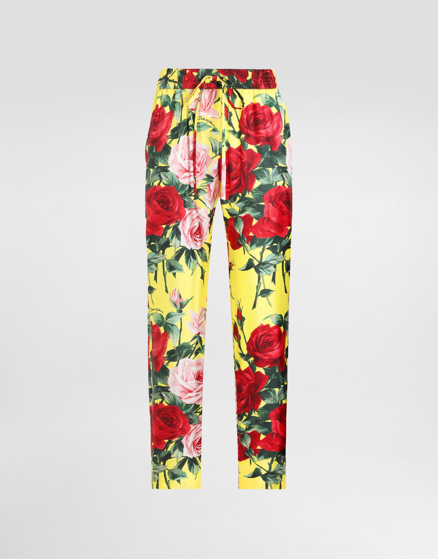 Bukser Dolce & Gabbana Dolce & Gabbana Silk Twill Bouquet Print Pants Gul | FTC11TIS1XHHG5JD, 0